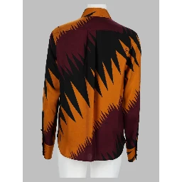 Camicia In Seta Con Stampa Drago