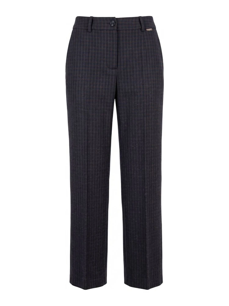 Blue Cotton Womens Pant
