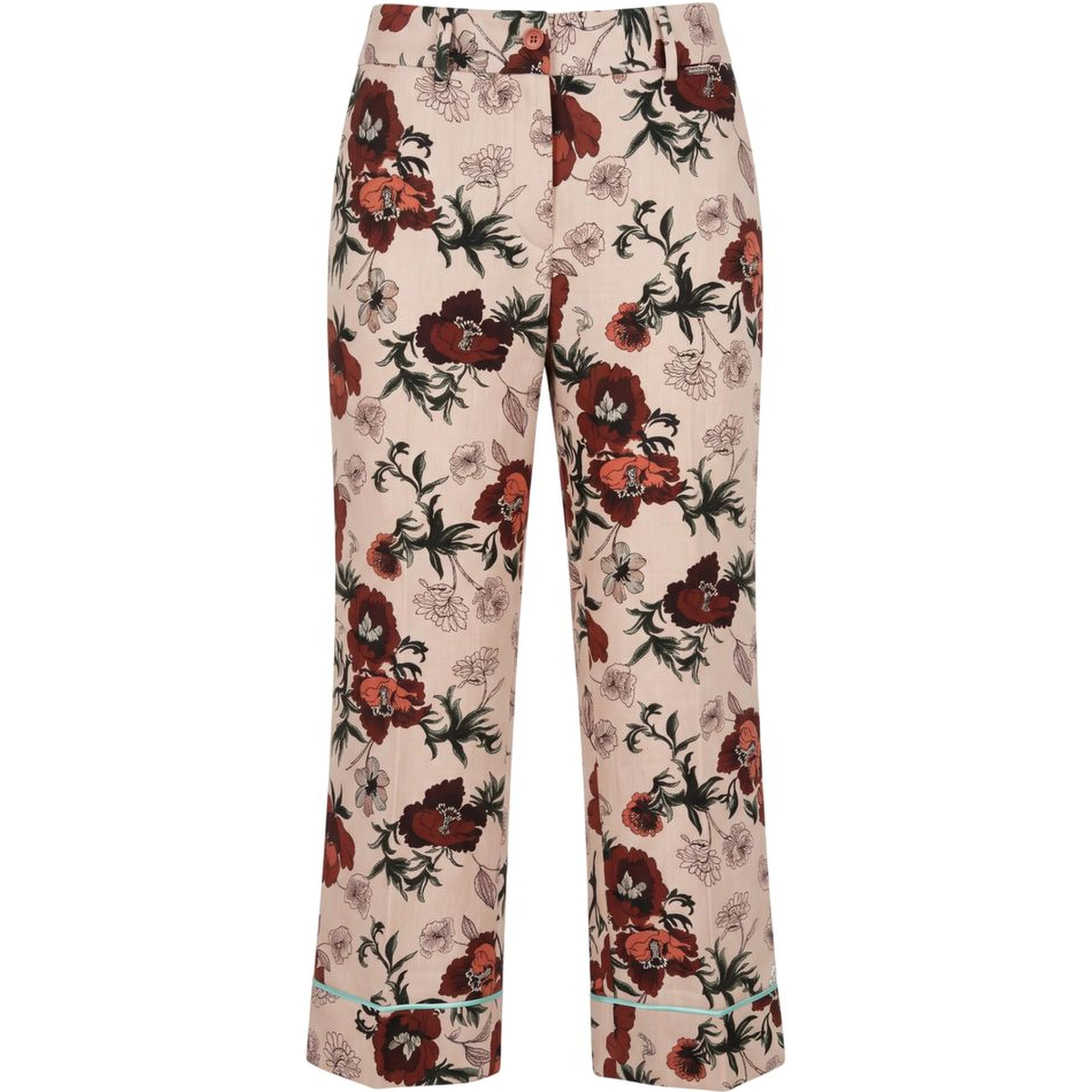 Pink Cotton Women Pant