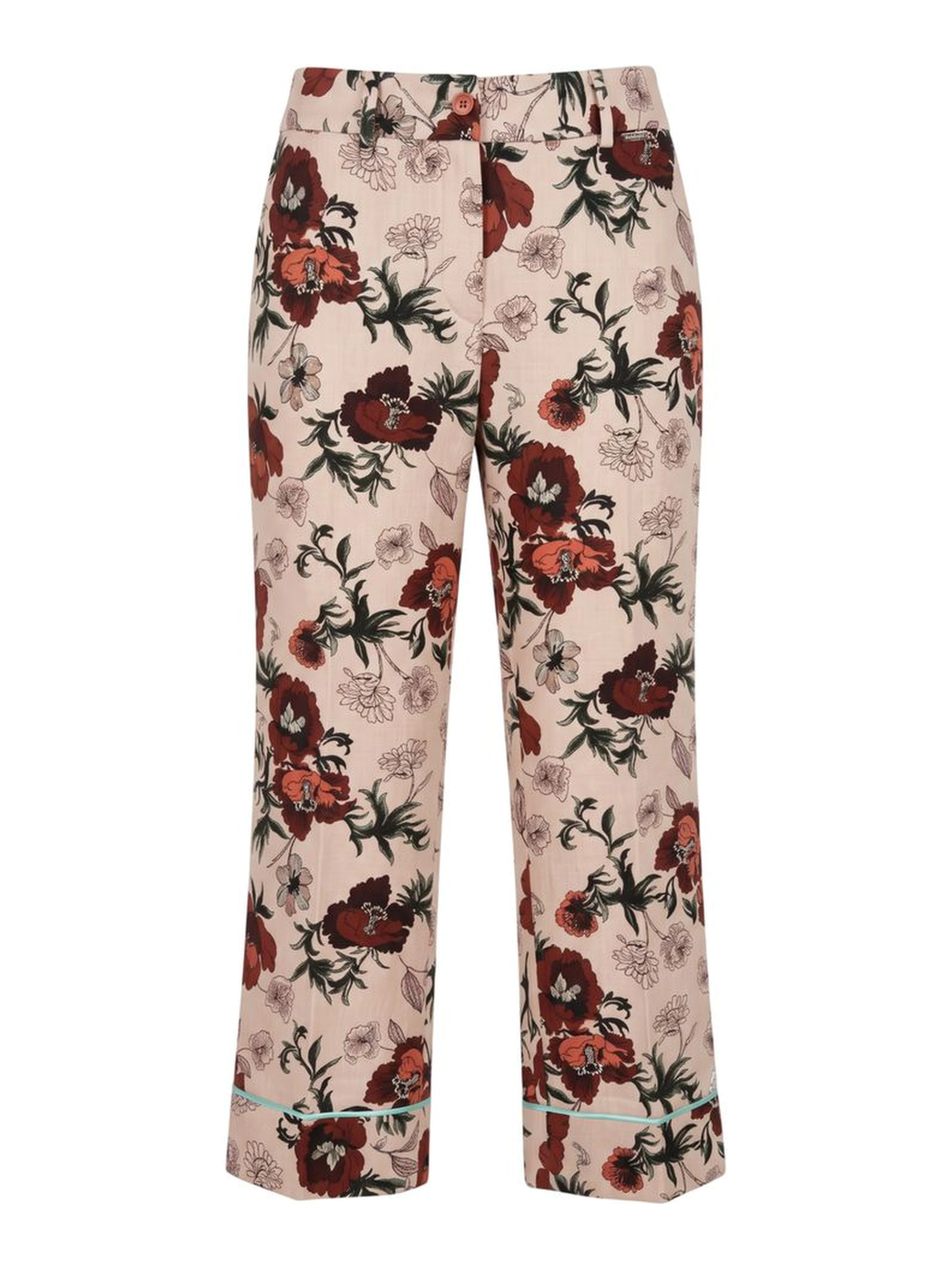 Pink Cotton Women Pant