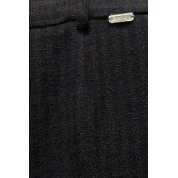Blue Cotton Womens Pant