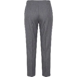 Grey Viscose Women Pant