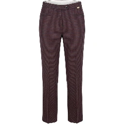 Red Polyester Women Pant