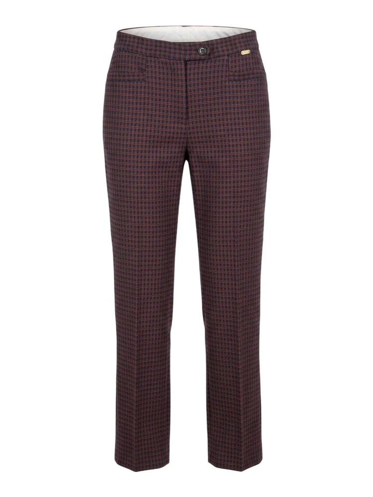 Red Polyester Women Pant