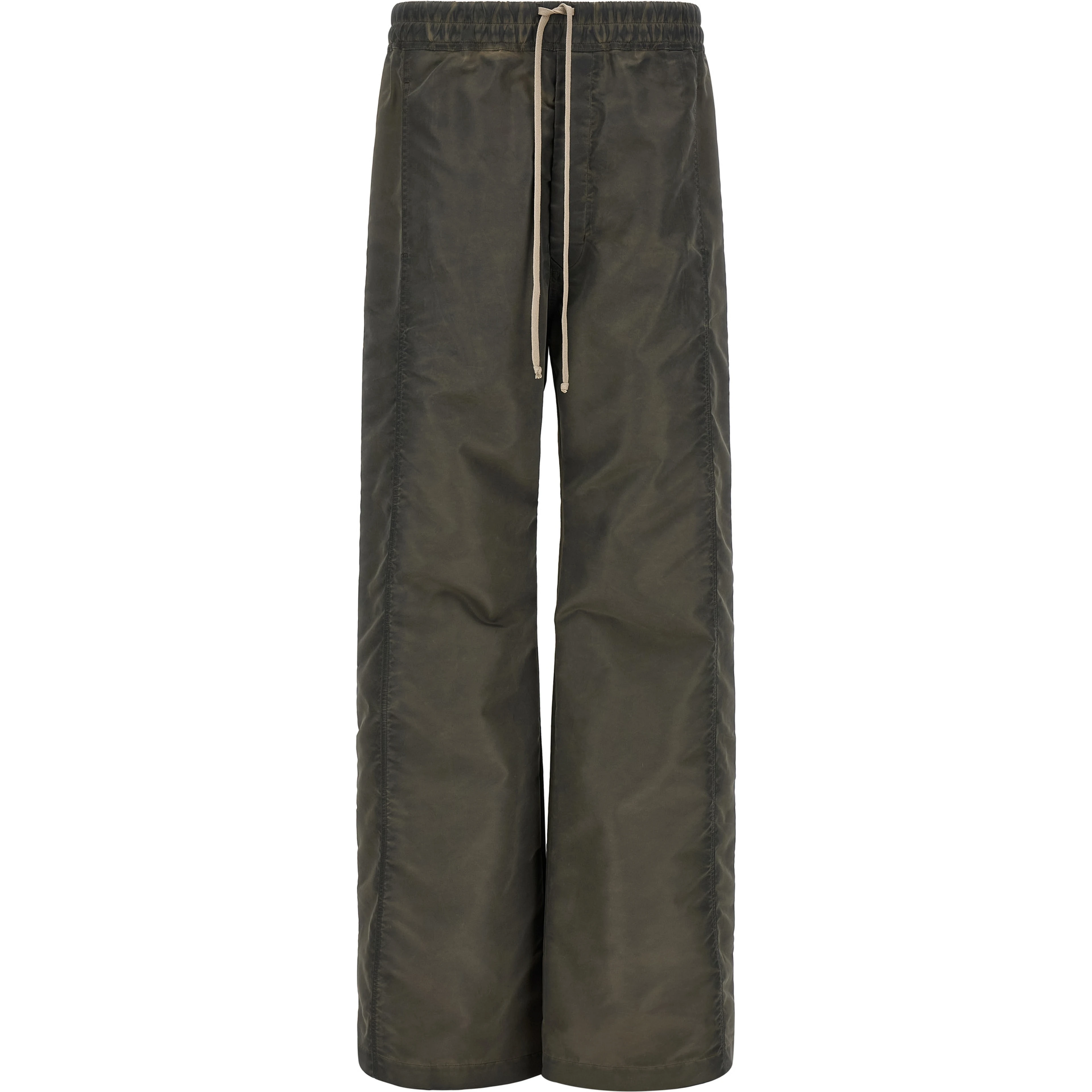 Gray Nylon Casual Pants