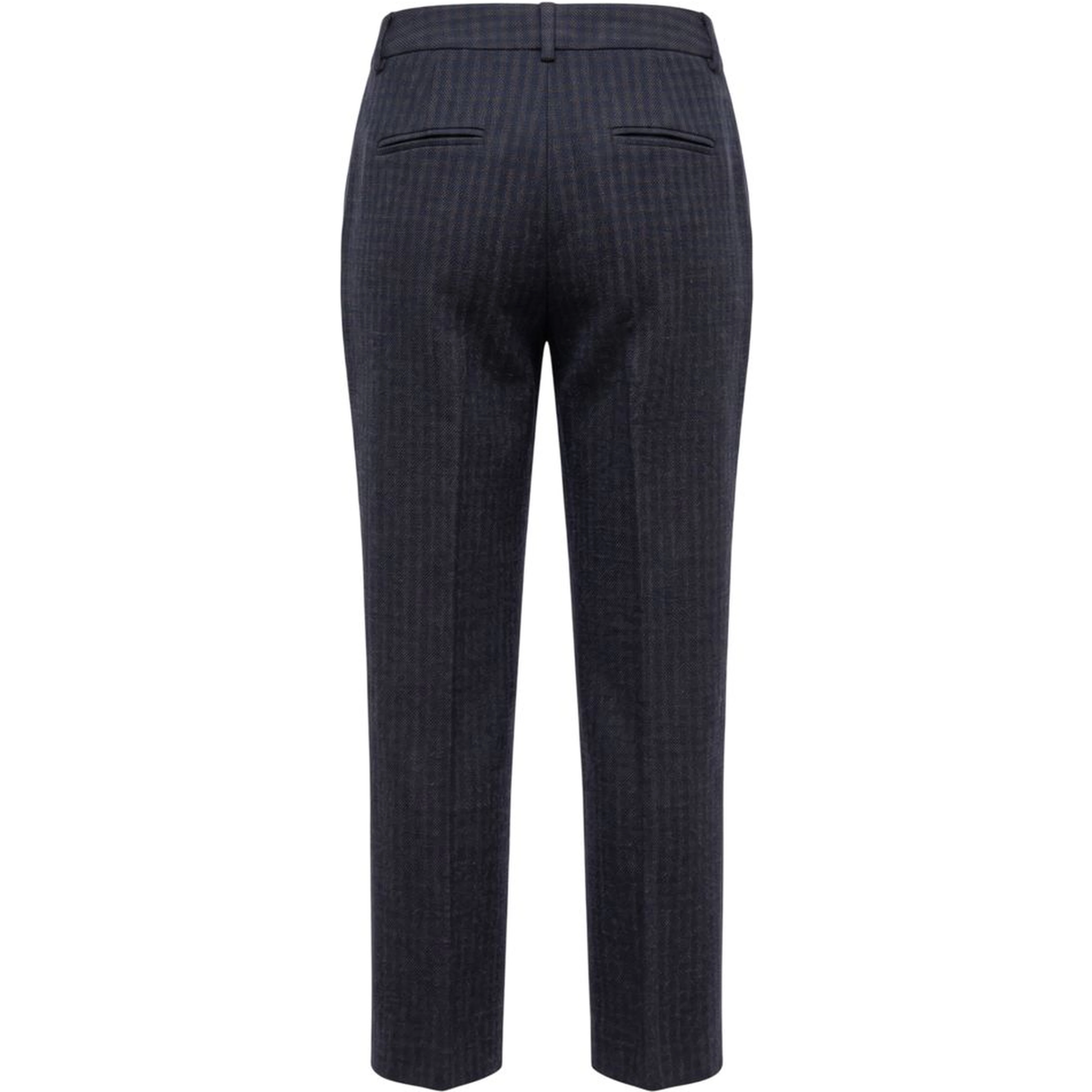 Blue Cotton Women Pants
