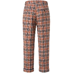 Orange Wool Women Pants