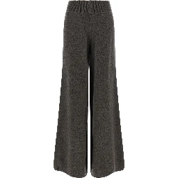 Gray Cashmere Casual Pants