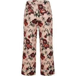 Pink Cotton Women Pant