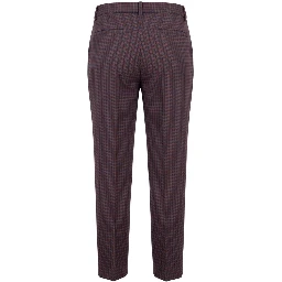 Red Polyester Women Pant