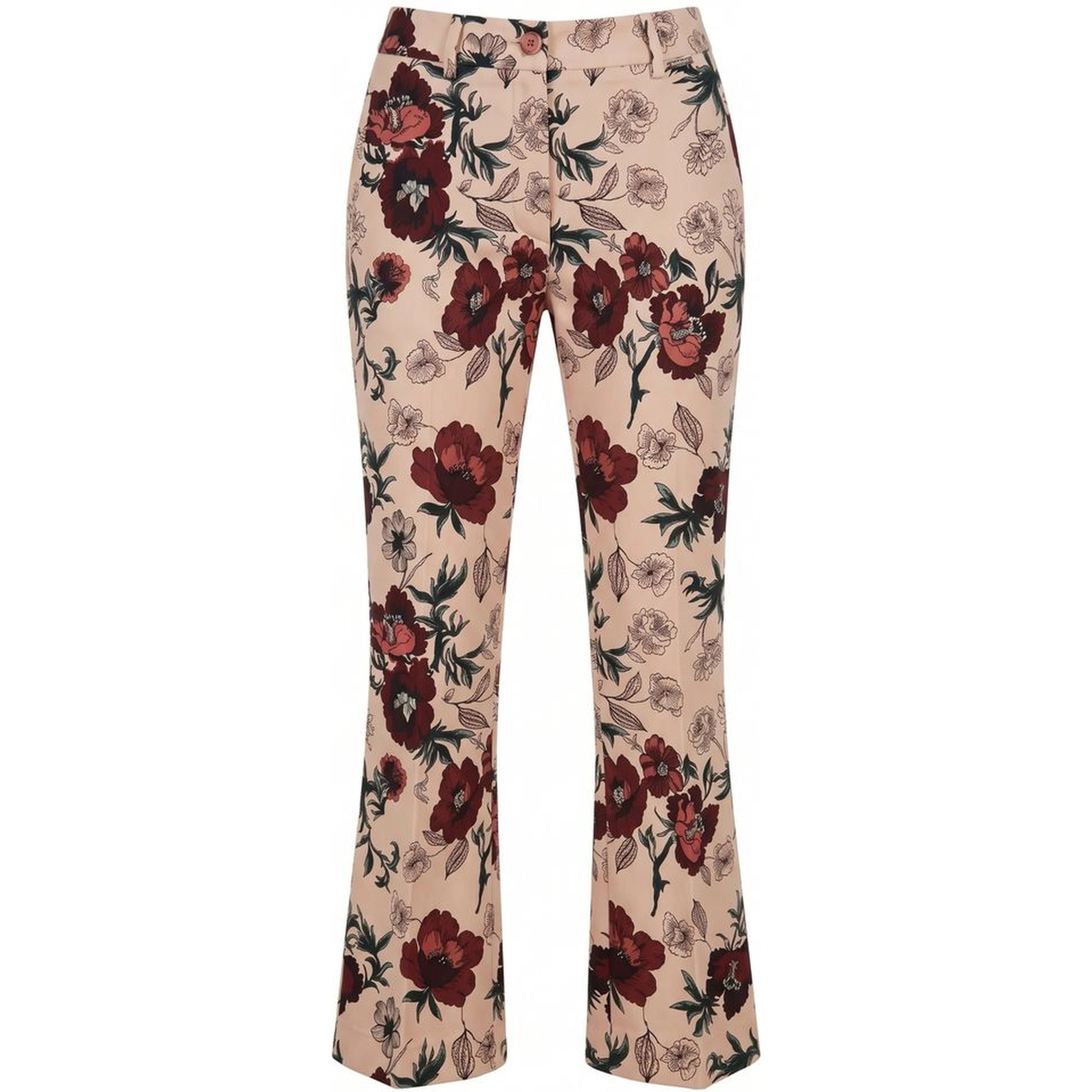 Pink Cotton Women Pants