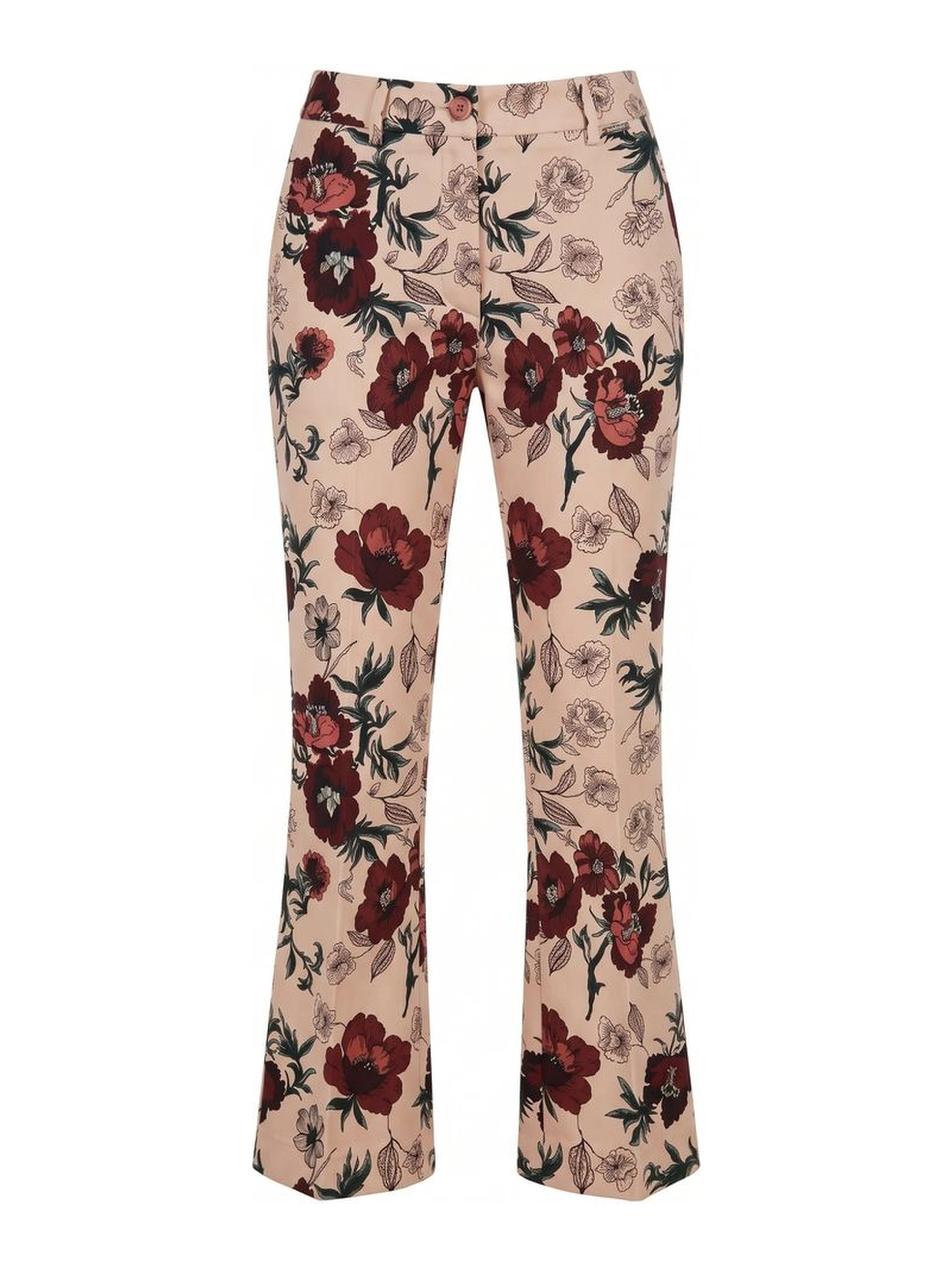 Pink Cotton Women Pants