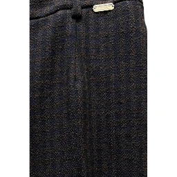 Blue Cotton Women Pants