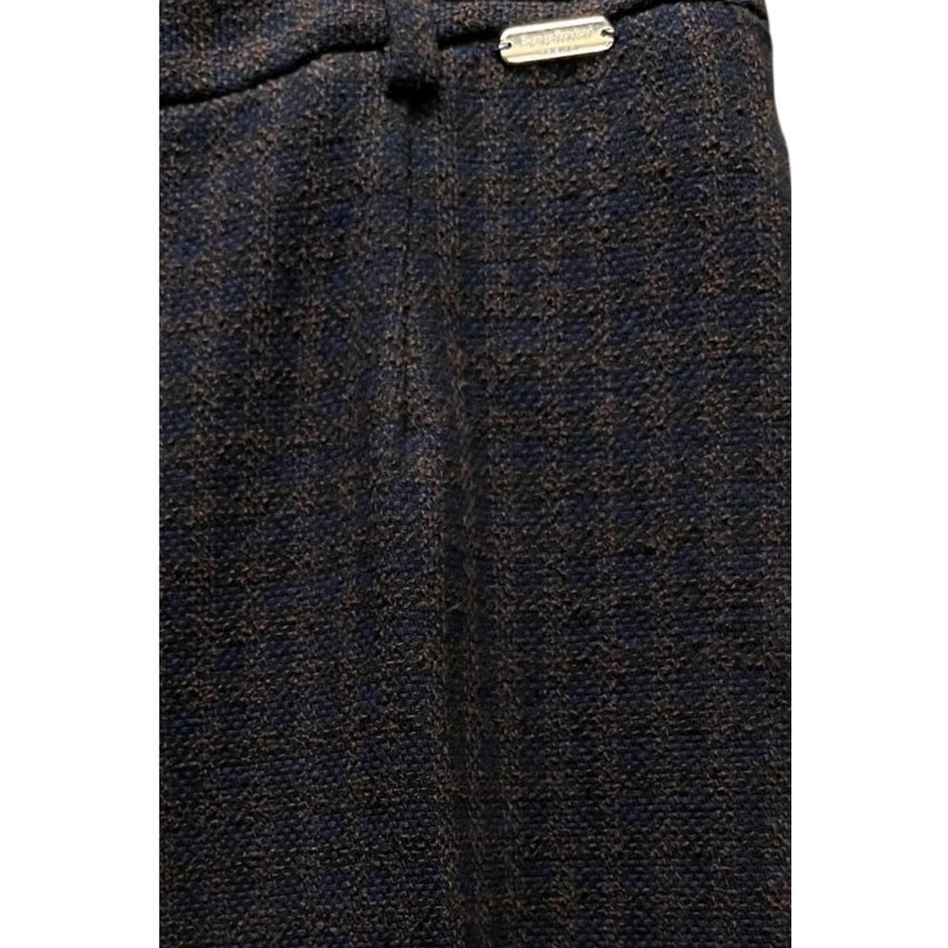 Blue Cotton Women Pants