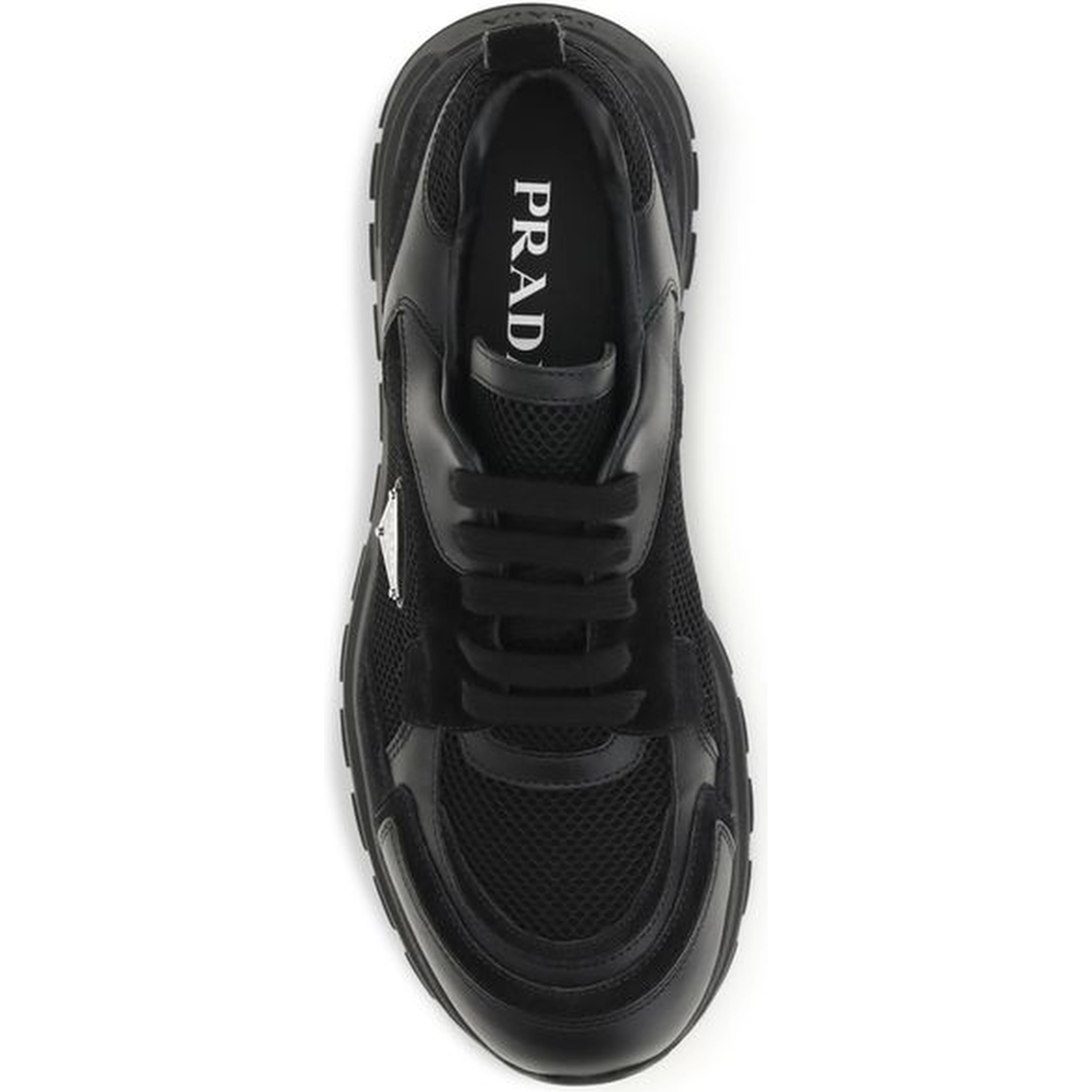 Black Fabric Athletic Sneakers