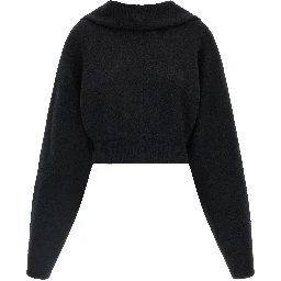 Black Cashmere Sweatshirt