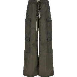 Gray Nylon Cargo Pants