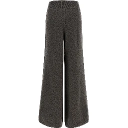 Gray Cashmere Casual Pants