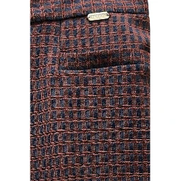 Red Polyester Women Pant