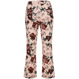 Pink Cotton Women Pants