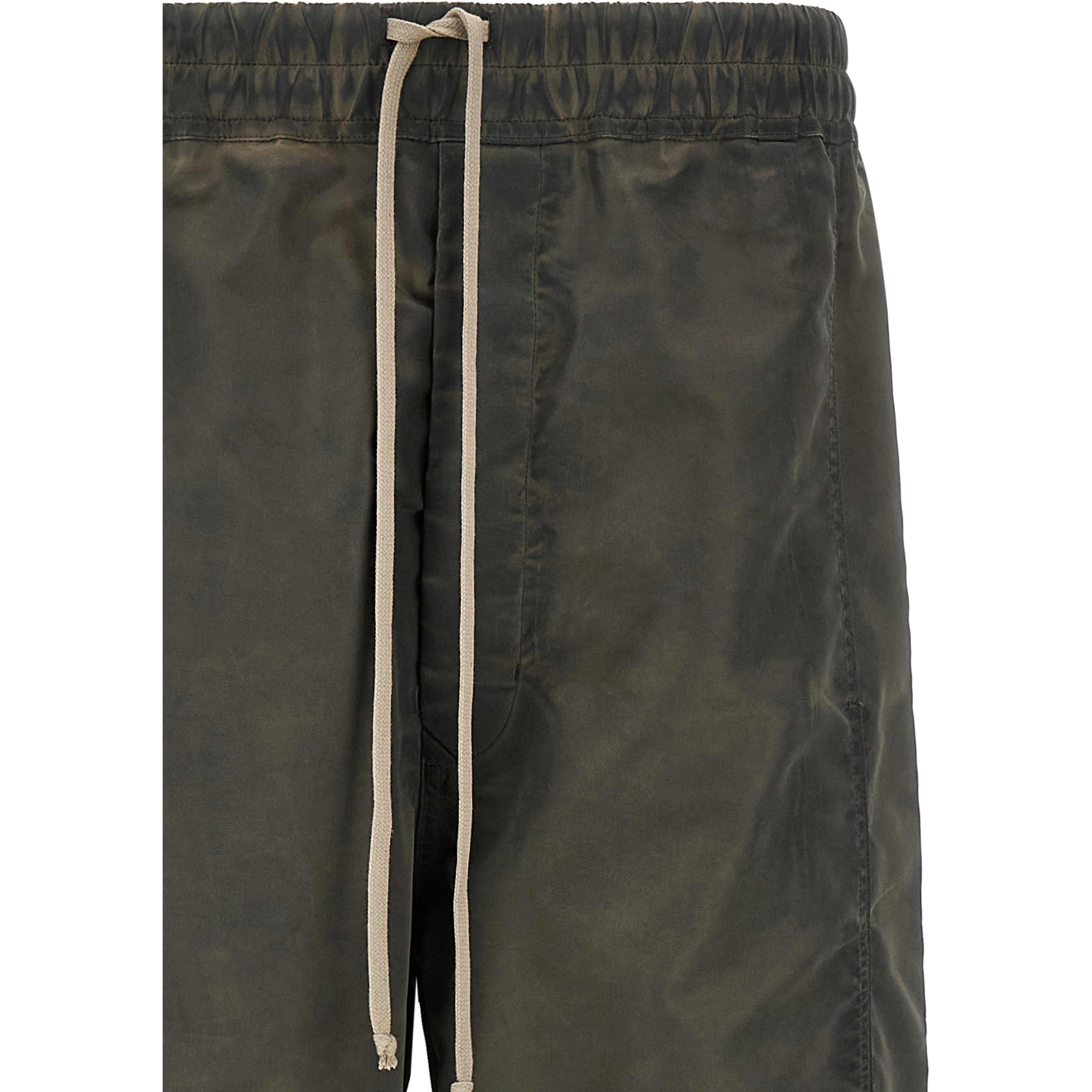 Gray Nylon Casual Pants