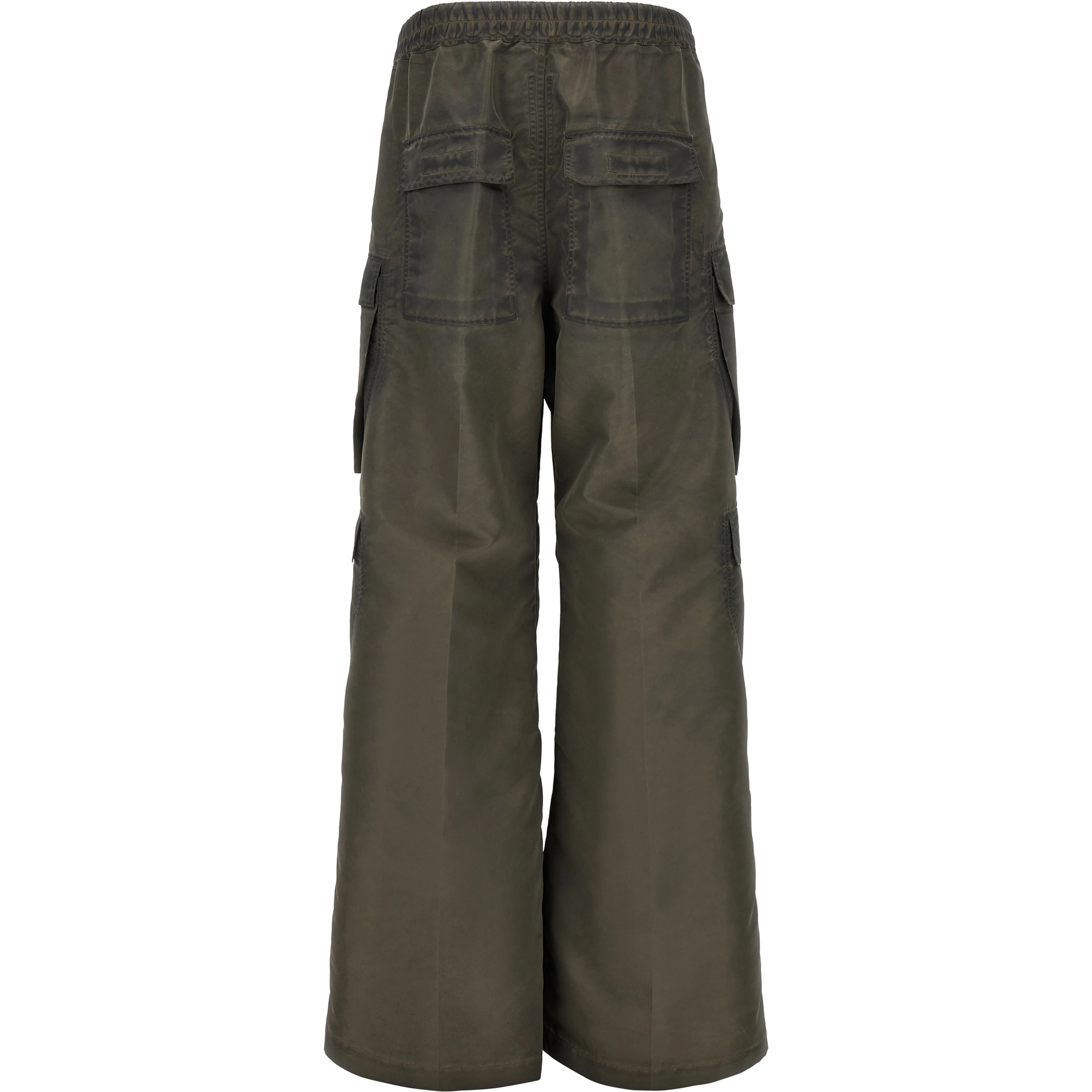 Gray Nylon Cargo Pants