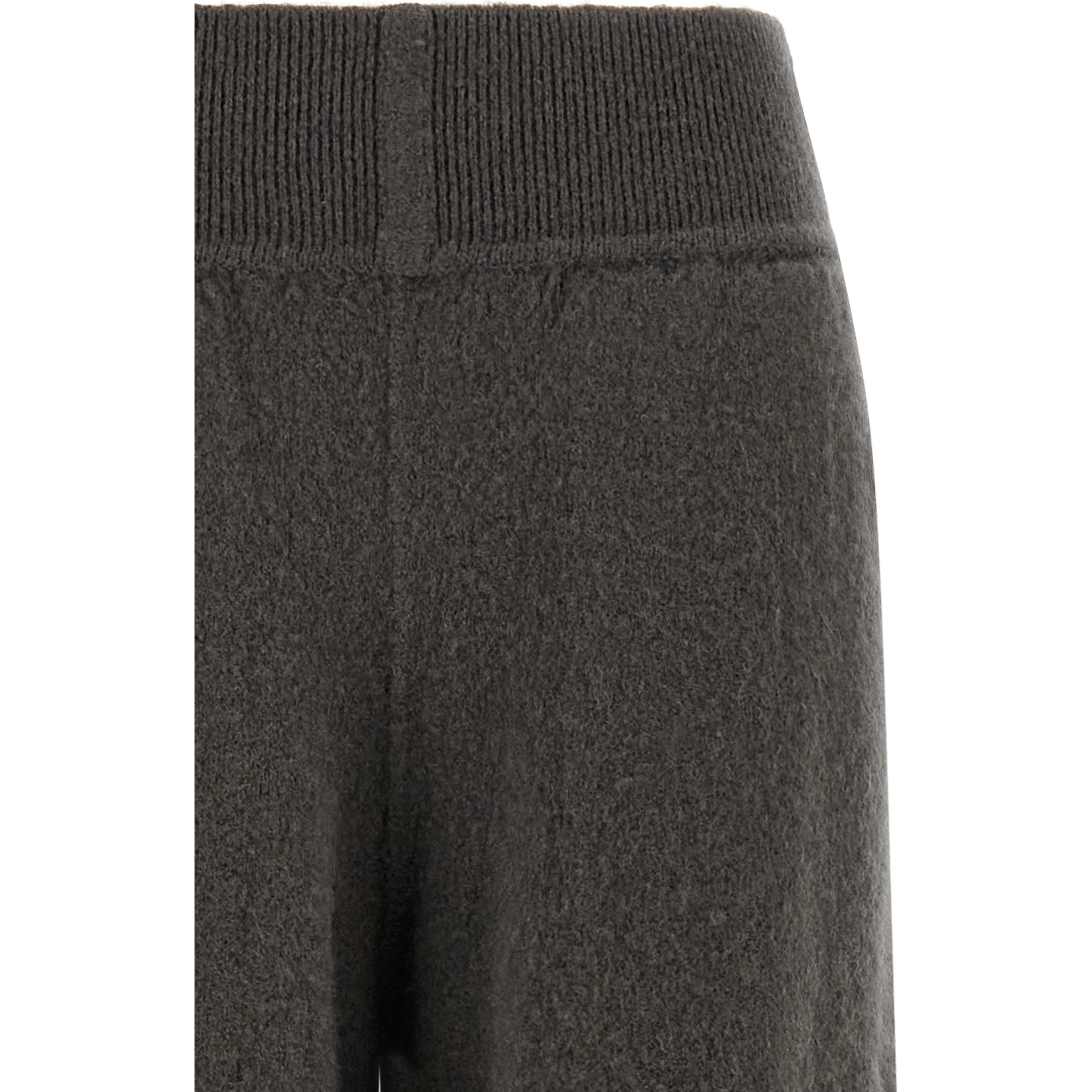 Gray Cashmere Casual Pants
