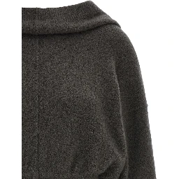 Gray Cashmere Hoodie