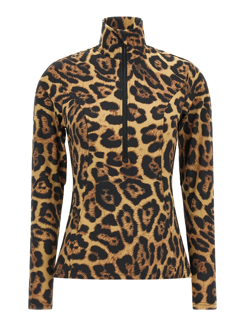 Brown Polyester Cardigan