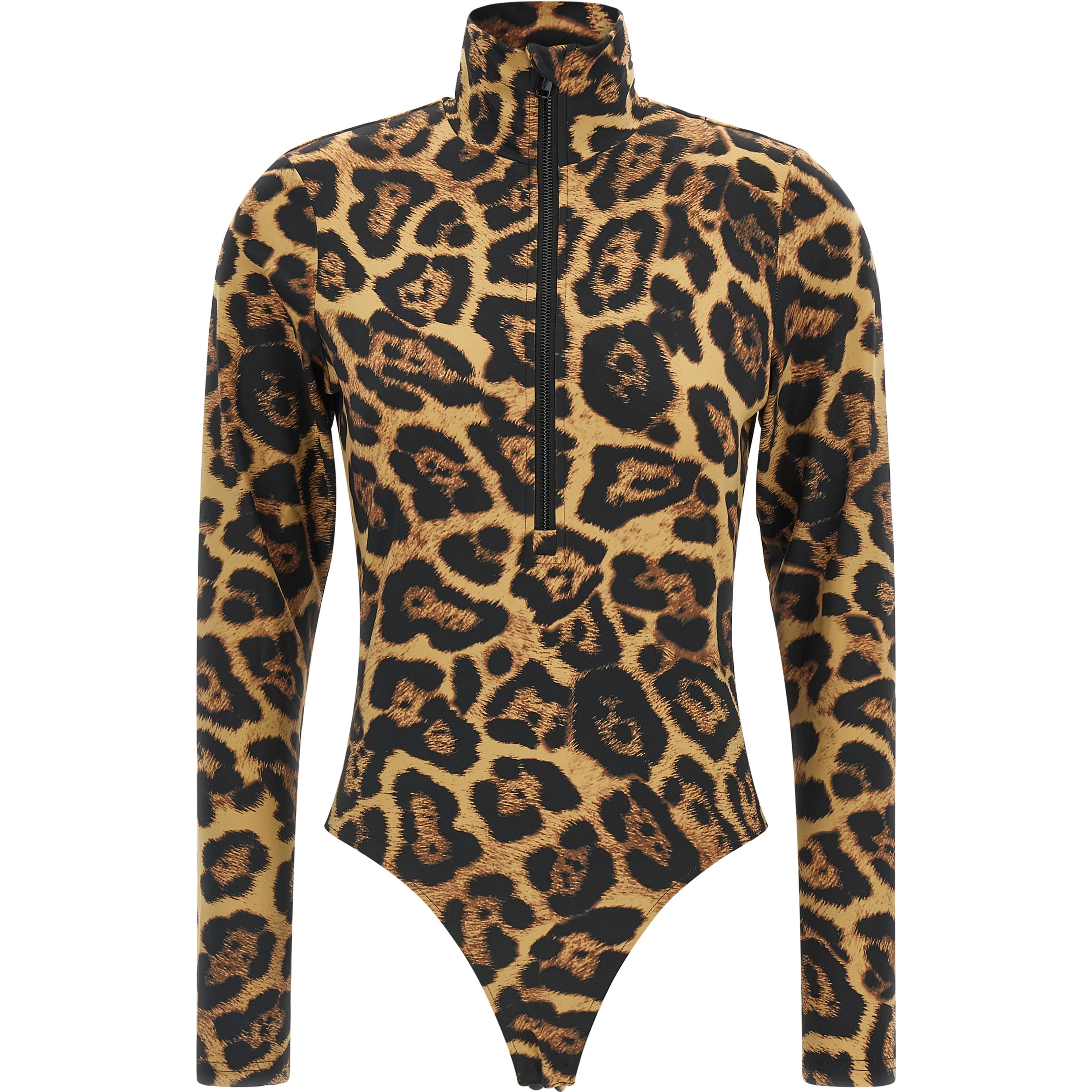 Brown Polyester Bodysuit