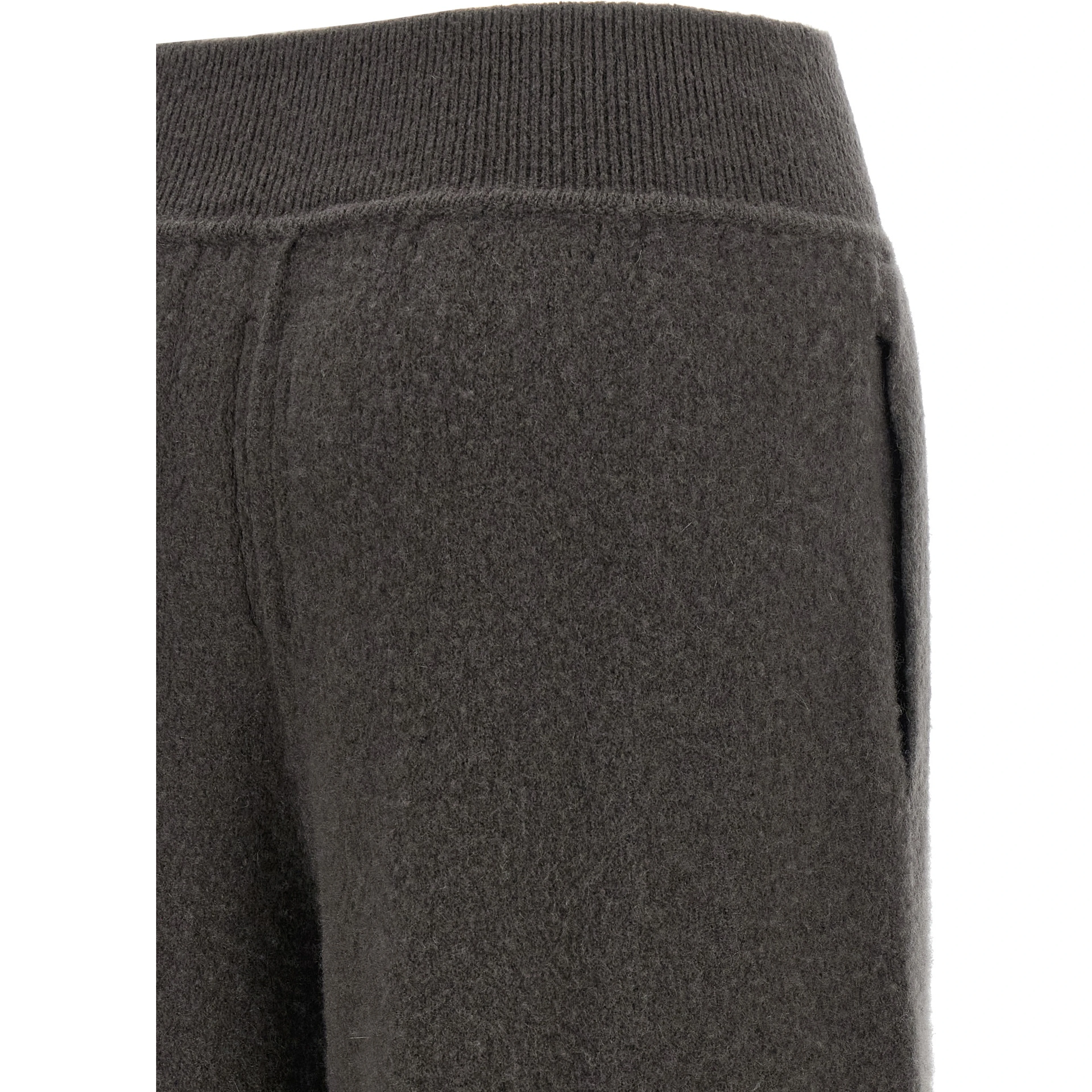 Gray Cashmere Casual Pants