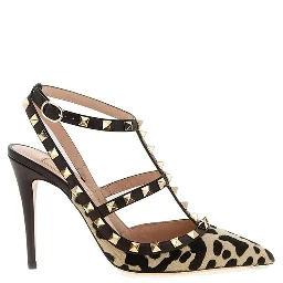 Brown Calfskin High Heel Pumps