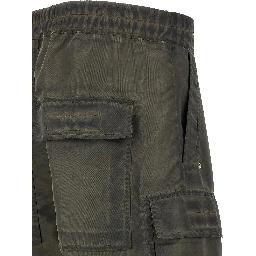Gray Nylon Cargo Pants