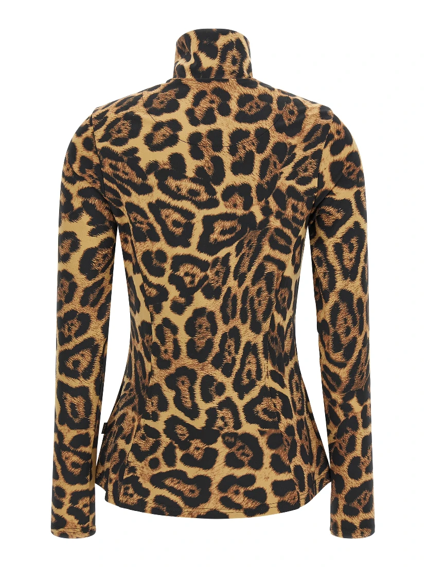Brown Polyester Cardigan