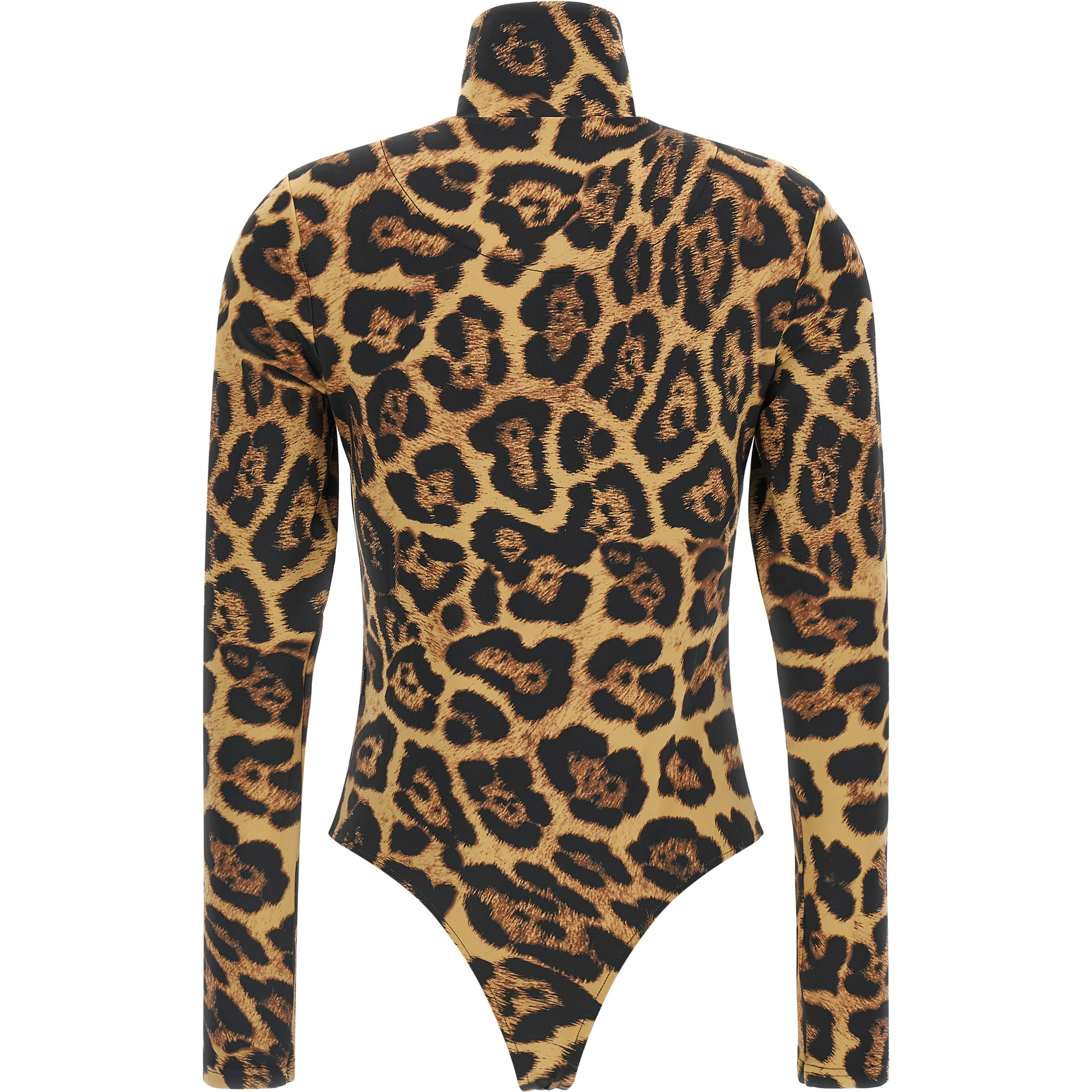 Brown Polyester Bodysuit