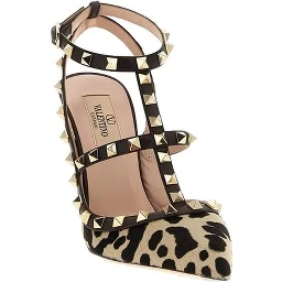 Brown Calfskin High Heel Pumps