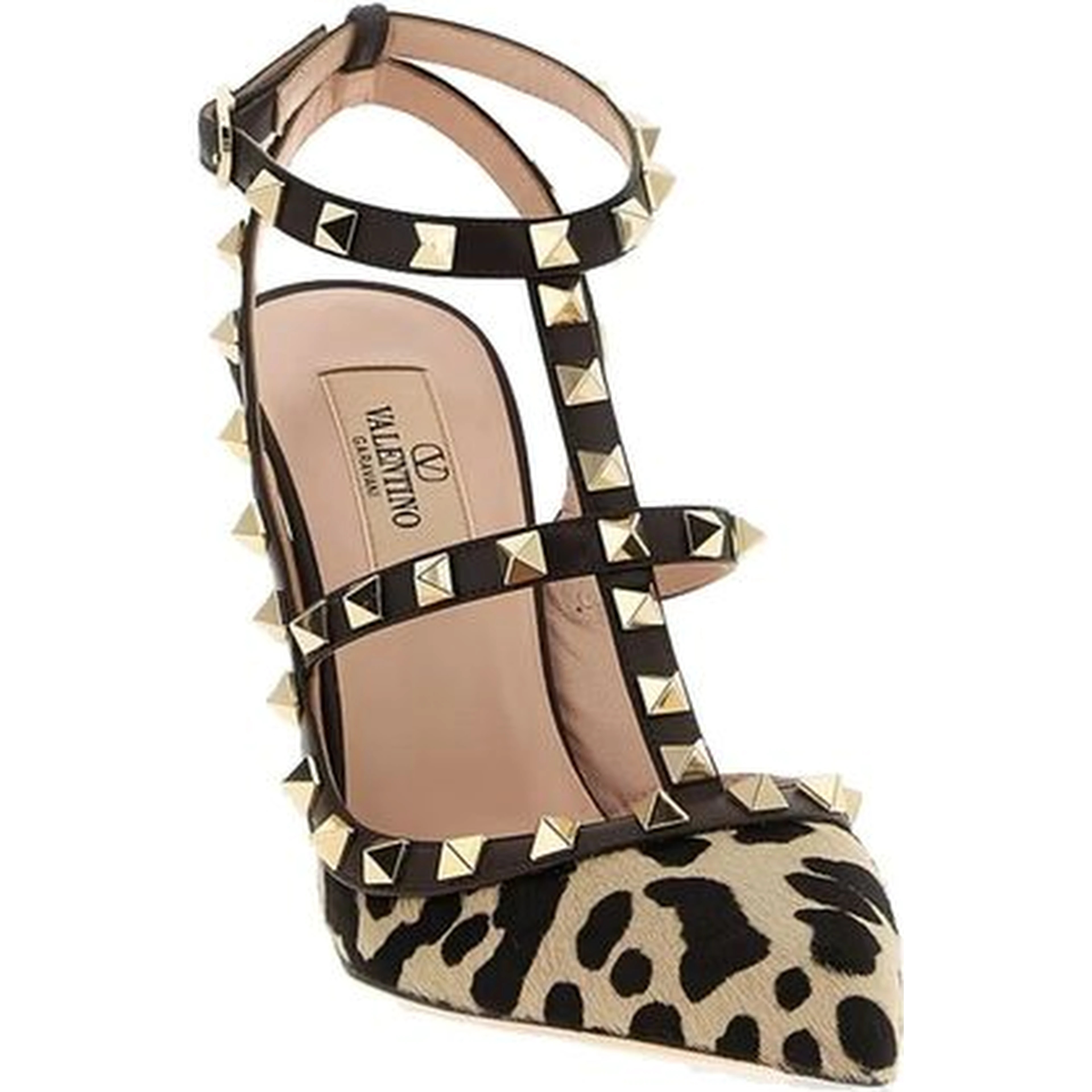 Brown Calfskin High Heel Pumps