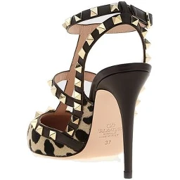 Brown Calfskin High Heel Pumps