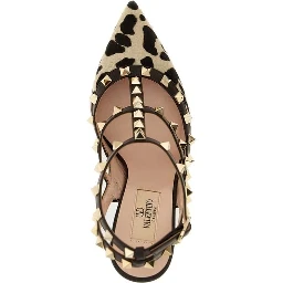 Brown Calfskin High Heel Pumps