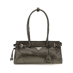 Black Calf Leather Bos Taurus Handbag