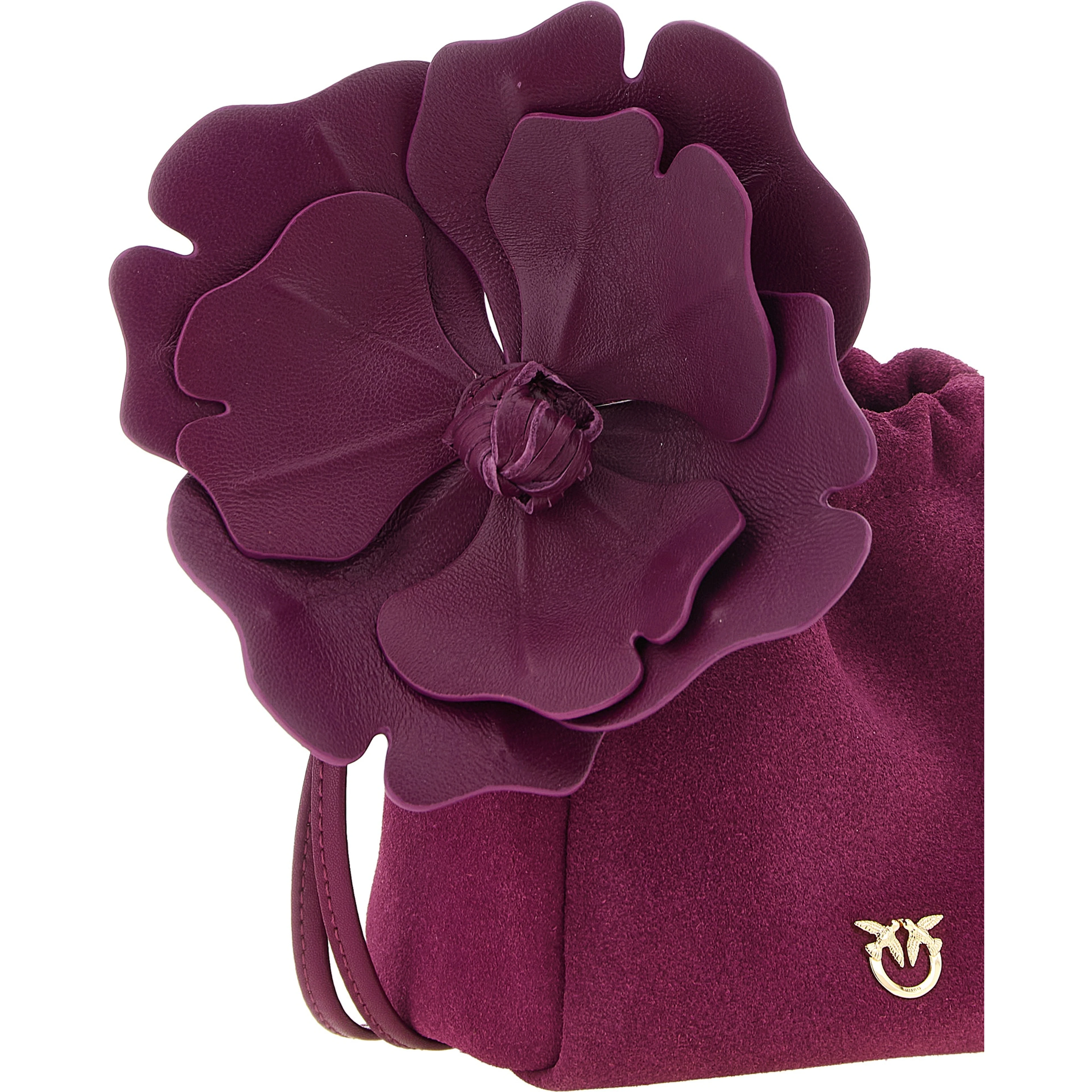 Purple Lambskin Clutch Bag
