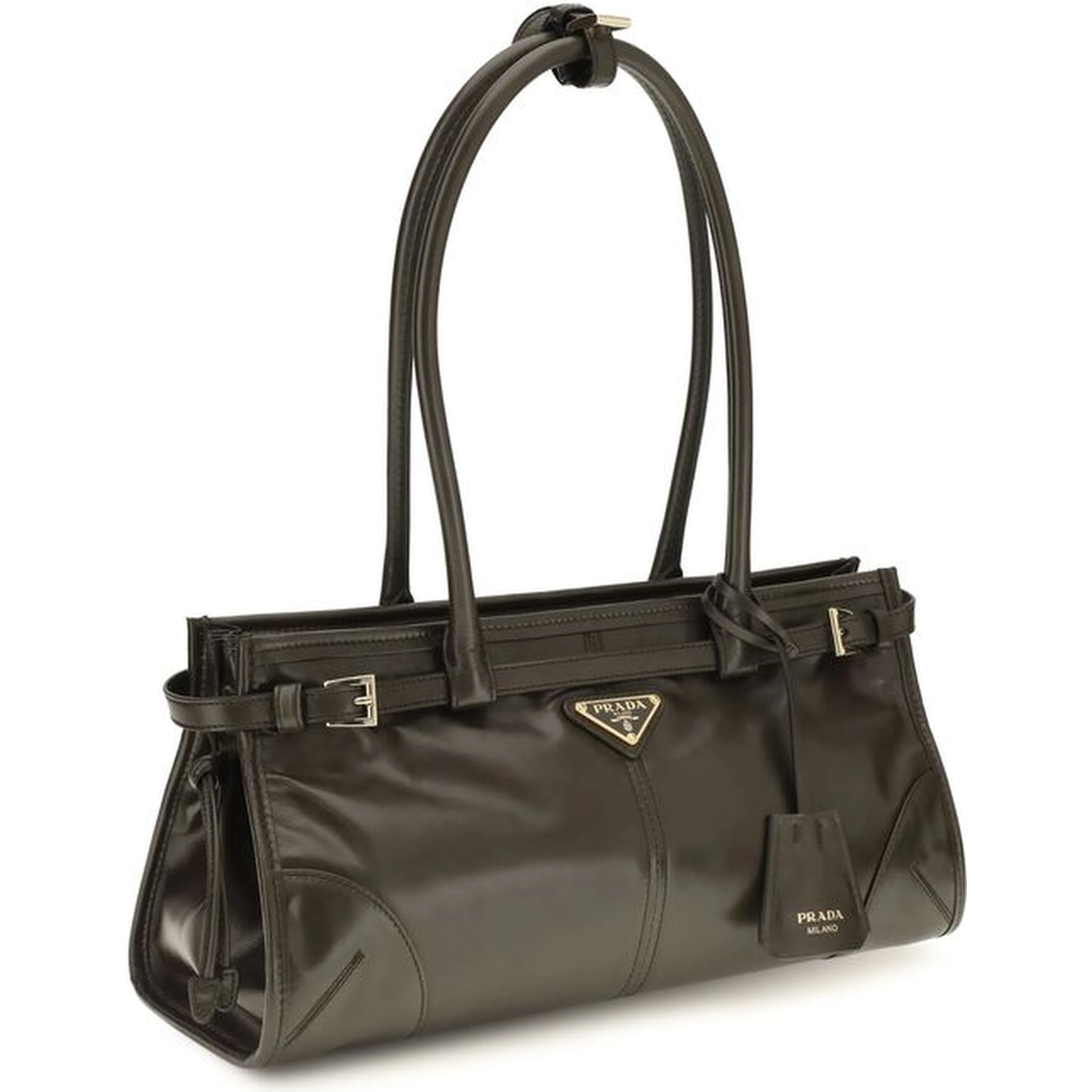Black Calf Leather Bos Taurus Handbag