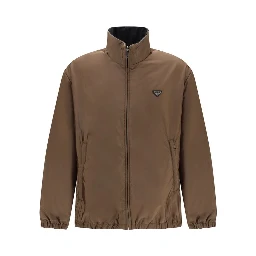 Multicolor Recycled Polyamide Full-Length Jacket