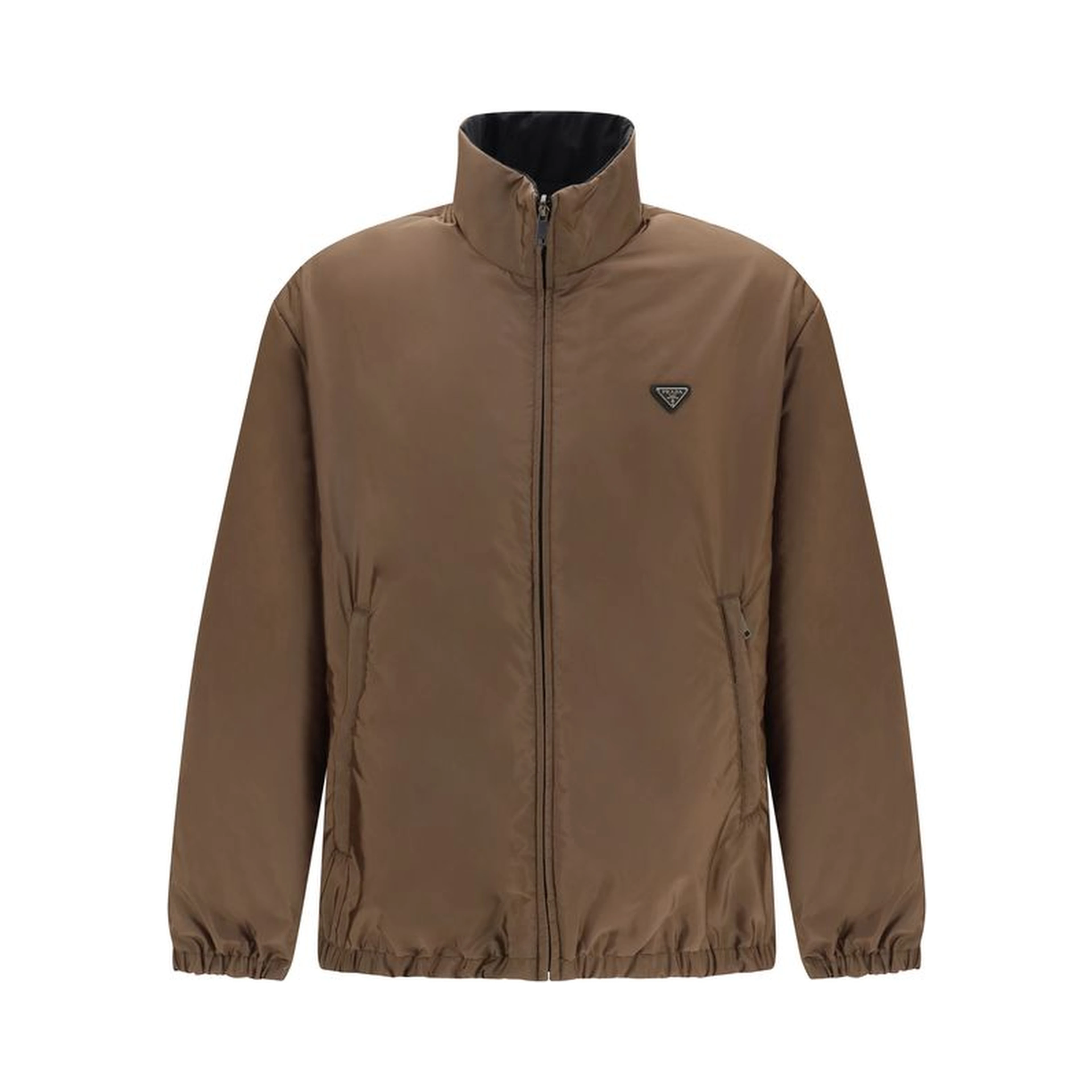 Multicolor Recycled Polyamide Full-Length Jacket