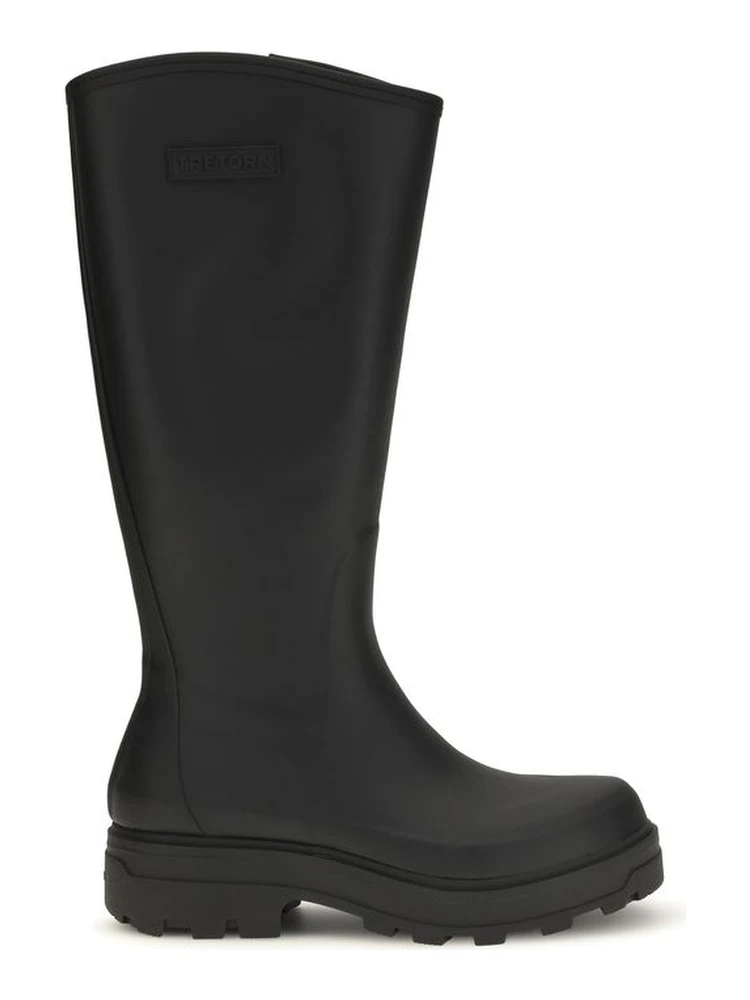 Black Rubber Rain Boots