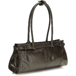 Black Calf Leather Bos Taurus Handbag