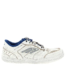 White Calfskin Athletic Sneakers