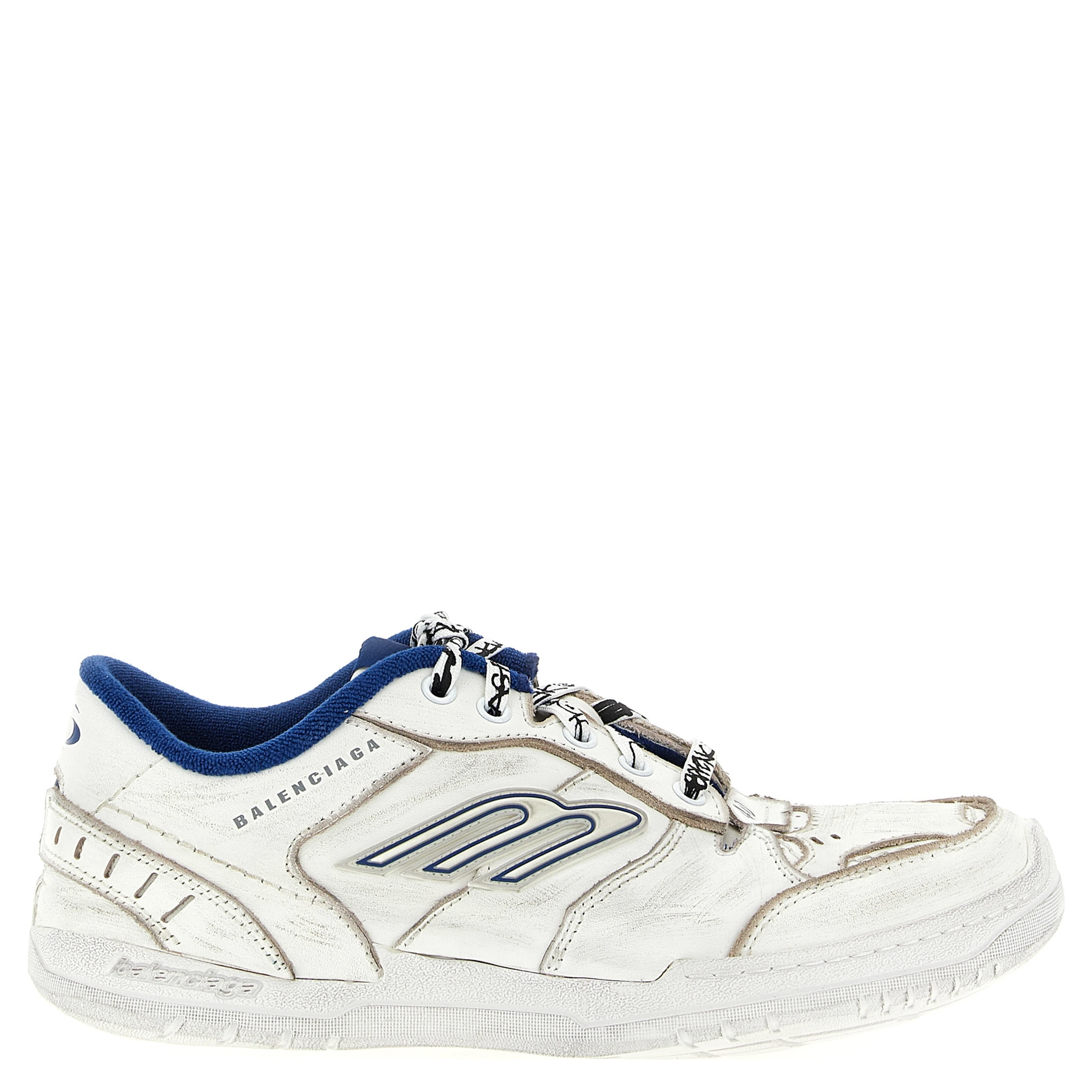 White Calfskin Athletic Sneakers