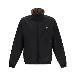 Multicolor Recycled Polyamide Full-Length Jacket