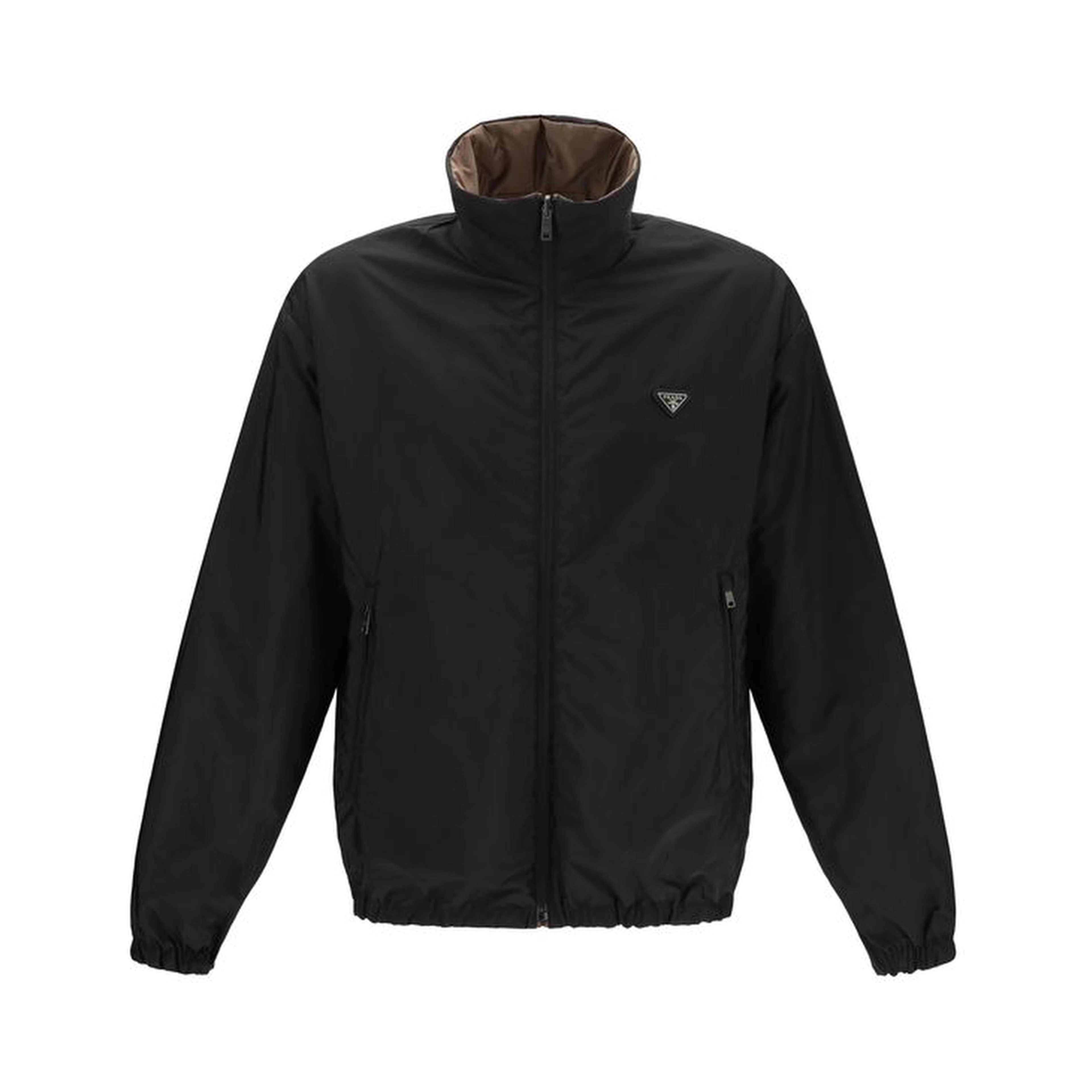 Multicolor Recycled Polyamide Full-Length Jacket